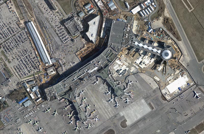 НПП «Геокоминвест» выполнила аэрофотосъемку территории влияния аэропорта Домодедово