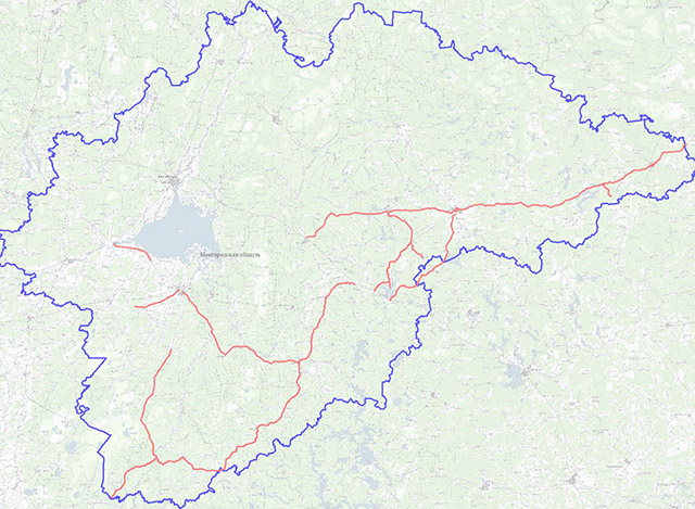 Дороги новгородской области карта